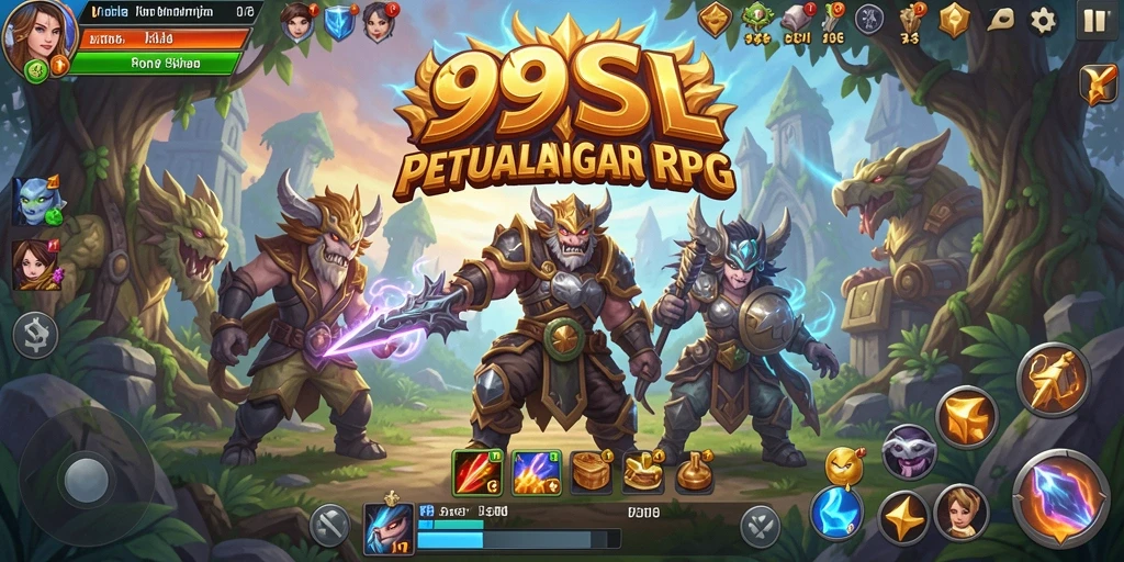 Tampilan gameplay RPG yang mendebarkan di 99SL.