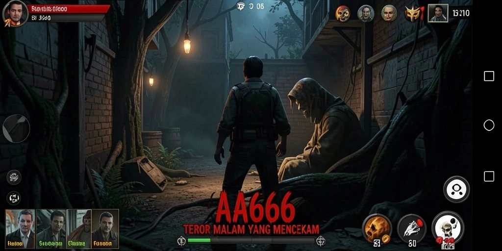 Tampilan menyeramkan dari gameplay AA666 yang penuh ketegangan.