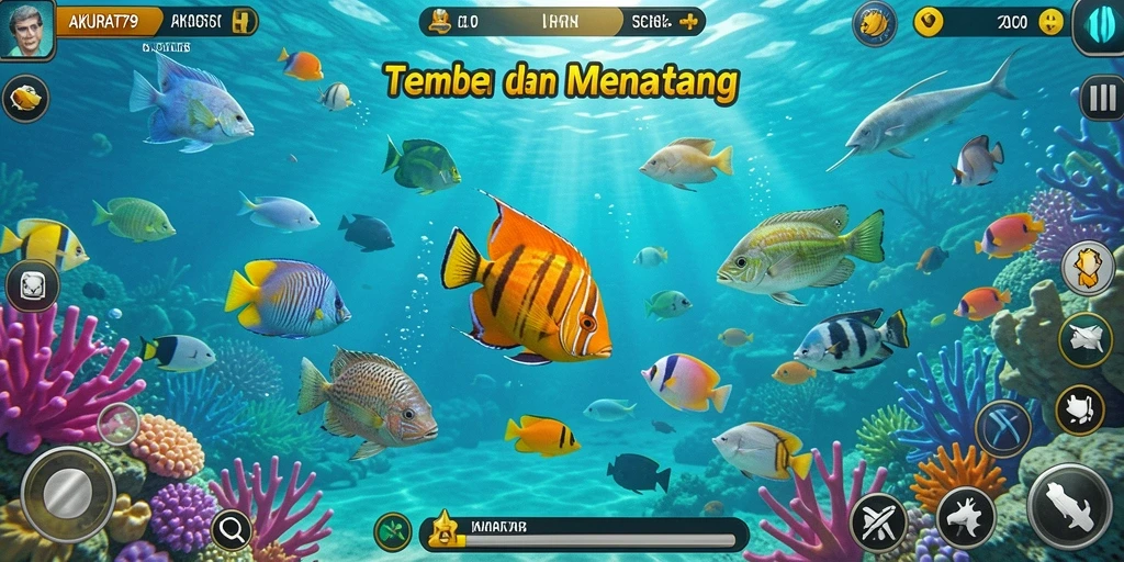 Gameplay seru menembak ikan di AKURAT79 dengan efek visual menawan.