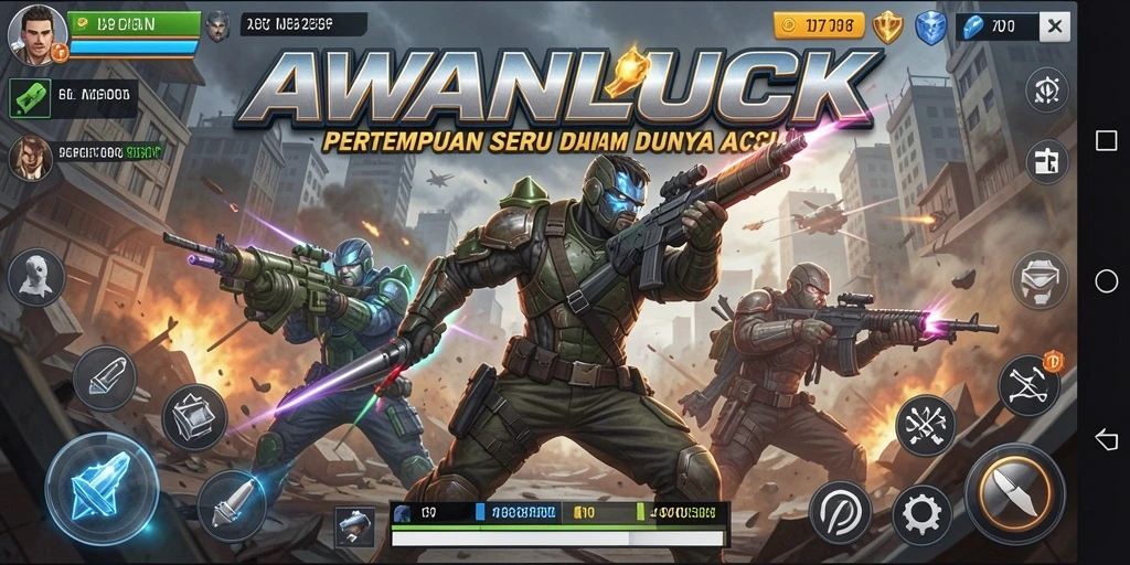 Tampilan gameplay <strong>AWANLUCK</strong> yang mendebarkan dan penuh aksi.