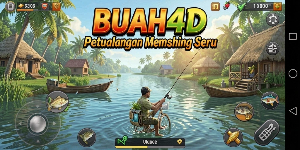 Tampilan menarik dari gameplay memancing BUAH4D.