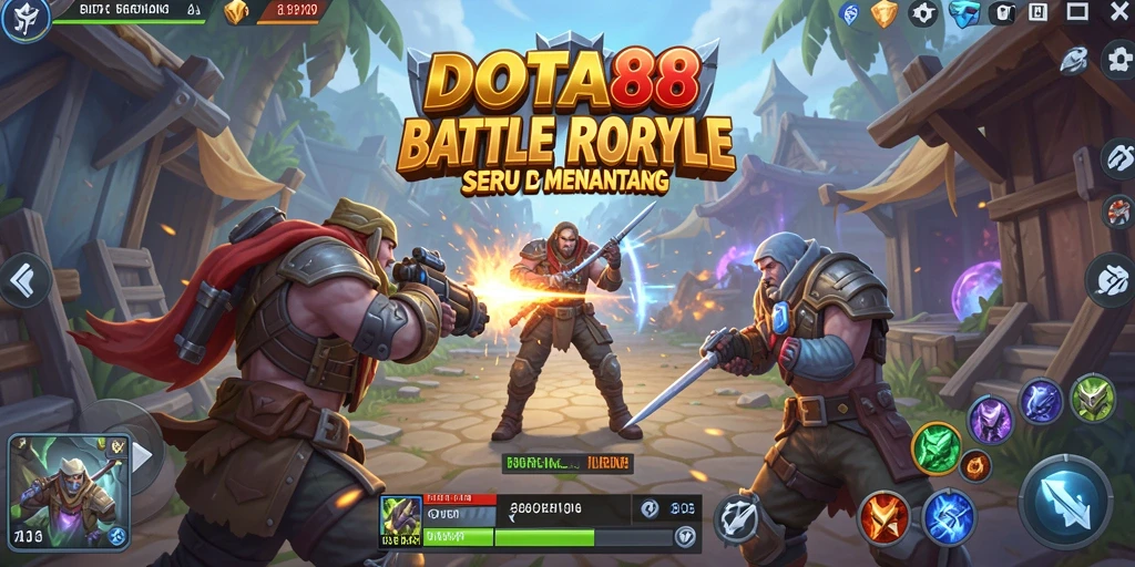Gameplay seru DOTA88 dalam pertempuran Battle Royale.