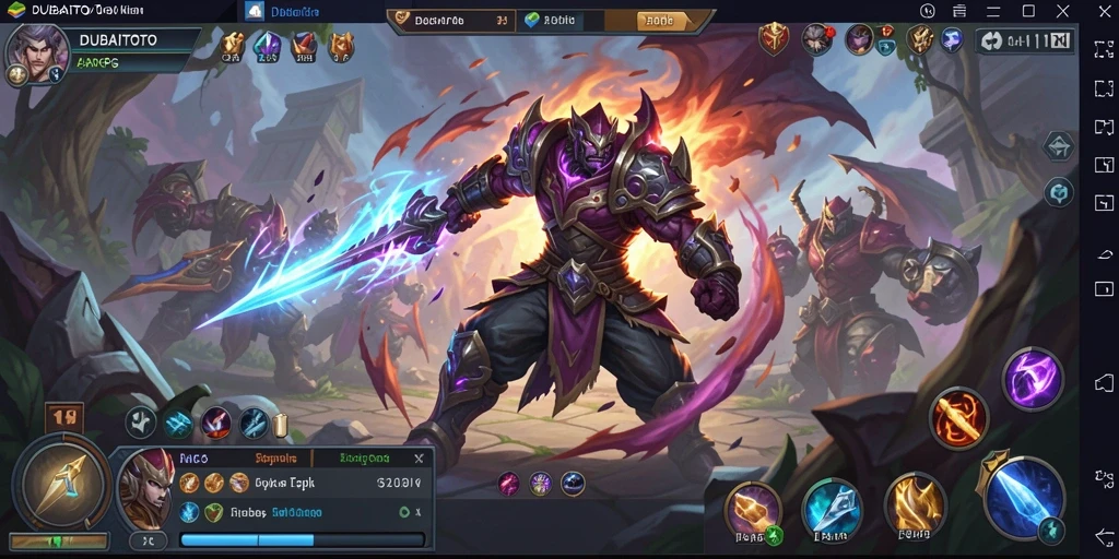 Tampilan gameplay DUBAITOTO dengan pertarungan yang mendebarkan.