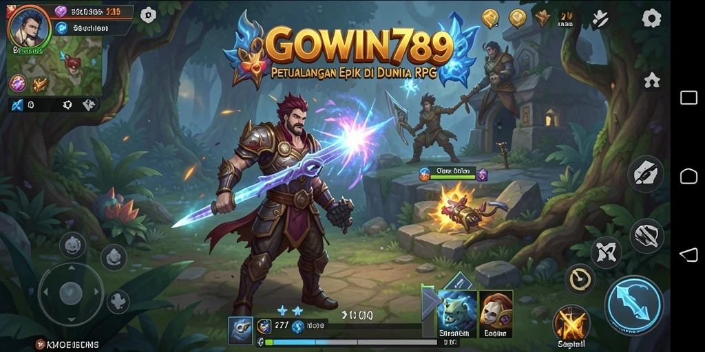 Screenshot menampilkan pertarungan epik di dalam GOWIN789.