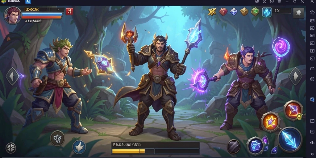 Tampilan gameplay ARPG yang mendebarkan dalam IDROK.
