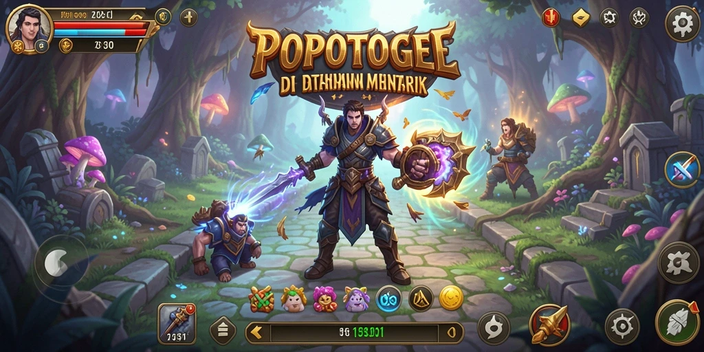 Tangkapan layar gameplay <strong>POPOTOGEL</strong> menampilkan aksi pertahanan yang seru.