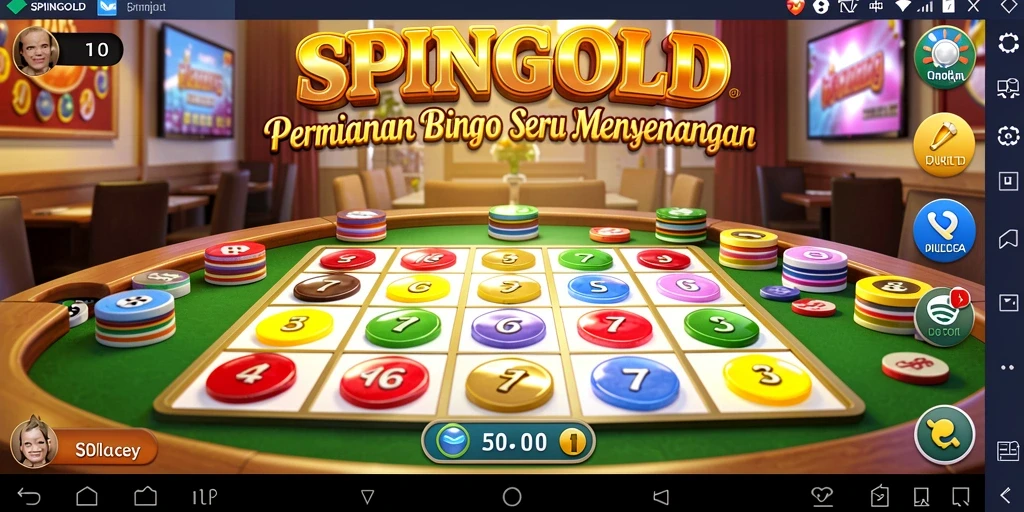 Tampilan gameplay Bingo yang seru dan interaktif di SPINGOLD.