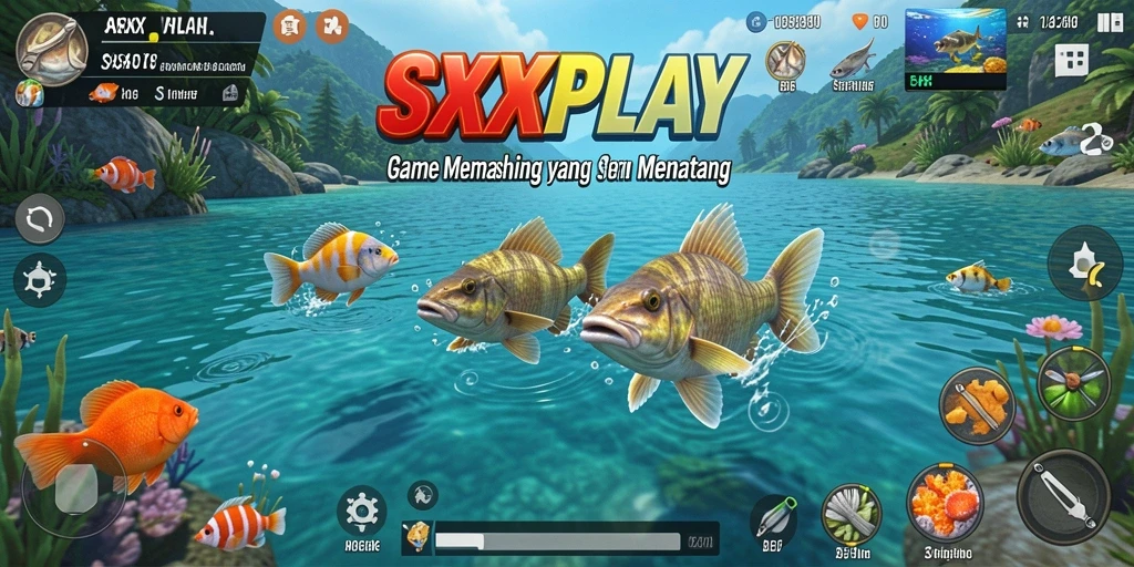 Tampilan gameplay memancing di SXXPLAY yang mengasyikkan.
