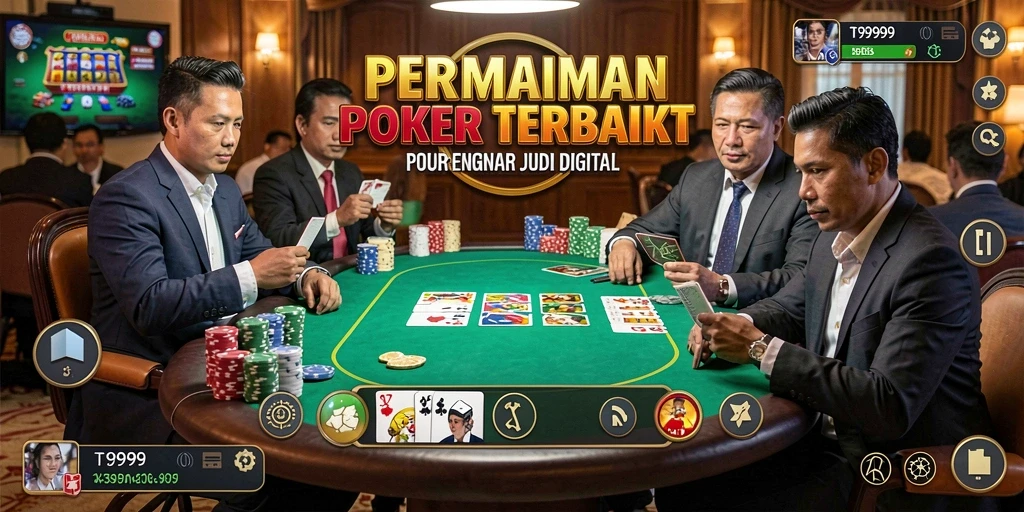 Tampilan luar biasa dari gameplay Poker di T9999.