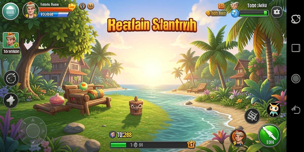 Tangkapan layar gameplay TO288 yang penuh warna dan menarik.