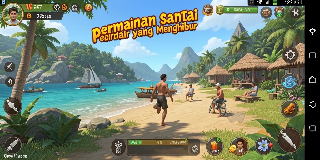 Tampilan menarik gameplay WG87 dengan grafis cerah.