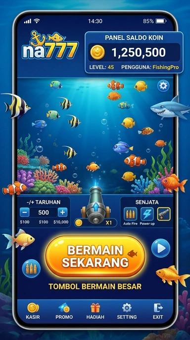 Screenshot antarmuka pengguna na777 yang menarik.