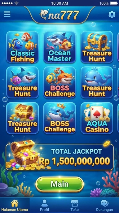 Pengguna sedang menjelajahi aplikasi di na777 dengan mudah.